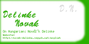 delinke novak business card